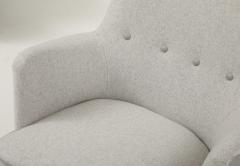 A Pair of Swedish Modern Upholstered Armchairs Circa 1940s - 4124995