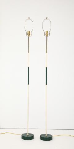A Pair of Swedish Painted Floor Lamps Circa 1940s - 4376118