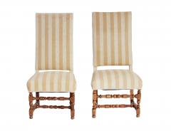 A Pair of Tall Back Upholstered Side Chairs - 4686802