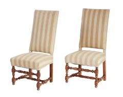 A Pair of Tall Back Upholstered Side Chairs - 4686803