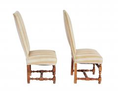 A Pair of Tall Back Upholstered Side Chairs - 4686804