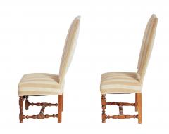 A Pair of Tall Back Upholstered Side Chairs - 4686805