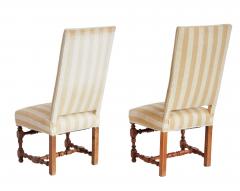A Pair of Tall Back Upholstered Side Chairs - 4686811