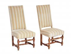 A Pair of Tall Back Upholstered Side Chairs - 4688912