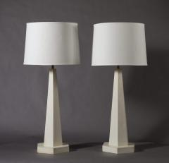 A Pair of Tapered Plaster Lamps from the 1930 s - 3513963