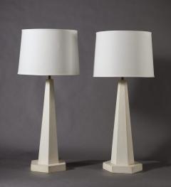 A Pair of Tapered Plaster Lamps from the 1930 s - 3513973