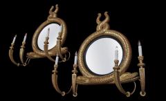 A Pair of Unusual Regency Period Convex Mirrors - 3209021