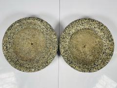 A Pair of Vintage Pebble Stone Concrete Planters - 3108157