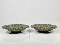 A Pair of Vintage Pebble Stone Concrete Planters - 3108166