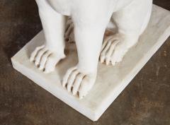 A Pair of White Marble Carved Sphinxes - 4740465
