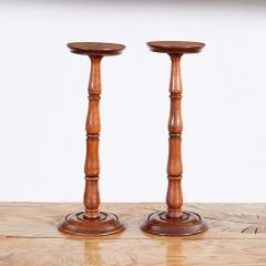 A Pair of Yew Wood Stands - 3274502