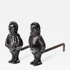 A Pair of cast iron andirons - 986739