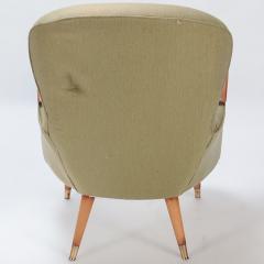 A Pair of restored Danish armchairs with rolled arms Circa 1950 - 3019358