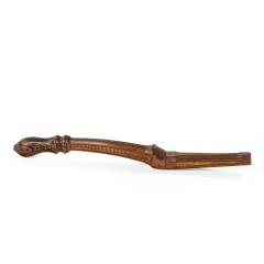 A Parcel Gilt Walnut Tiller Possibly From An Officer s Rowing Gig - 1226709