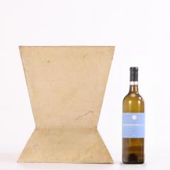 A Parchment Covered Geometric Waste Basket  - 4273649