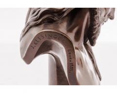 A Patinated Bronze Bust of Jesus Christ by Clesinger and Barbedienne 12 High - 4552855