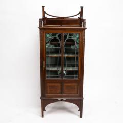 A Petite Arts Crafts Mahogany Display Cabinet in the Anglo Japanese Style - 4192444