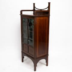 A Petite Arts Crafts Mahogany Display Cabinet in the Anglo Japanese Style - 4192446