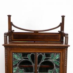 A Petite Arts Crafts Mahogany Display Cabinet in the Anglo Japanese Style - 4192452