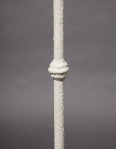 A Plaster and Steel Gesso Painted Floor Lamp in the Giacometti Taste - 3513970