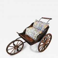 A Polychrome early 19th century child s three wheeled pushchair - 4493474