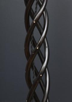A Portuguese Carved and Turned Ebony and Ivory Floor Lamp 1920s - 271805