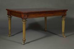 A Probably Unique Rectangular Mahogany Center or Library Table - 4290249