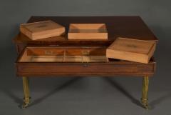 A Probably Unique Rectangular Mahogany Center or Library Table - 4290253