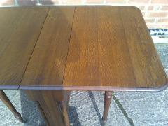 A Quality Drop Leaf Victorian Oak Dining Table - 4192462