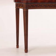 A Quality Georgian style mahogany console table C 1950 Branded Stanford  - 4211456
