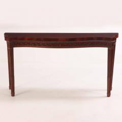 A Quality Georgian style mahogany console table C 1950 Branded Stanford  - 4211457