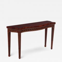 A Quality Georgian style mahogany console table C 1950 Branded Stanford  - 4213847