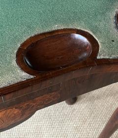 A Queen Anne Period Carved Walnut Lift top Gate Leg Games Card Table - 3467686