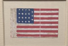 A RARE 19 STAR FLAG AMERICAN PARADE FLAG INDIANA STATEHOOD CIRCA 1870 - 4206685