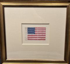A RARE 19 STAR FLAG AMERICAN PARADE FLAG INDIANA STATEHOOD CIRCA 1870 - 4206686