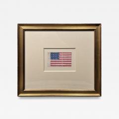 A RARE 19 STAR FLAG AMERICAN PARADE FLAG INDIANA STATEHOOD CIRCA 1870 - 4207728