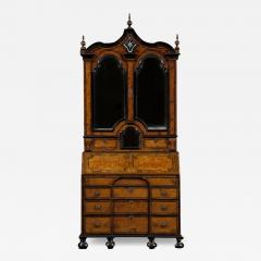 A RARE AMBOYNA AND EBONY BUREAU CABINET - 3635750