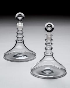 A RARE PAIR OF PLAIN GEORGIAN SHIPS DECANTERS - 4250534