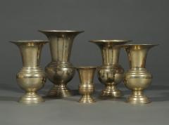 A RARE SERIES OF FIVE PAKTONG VASES - 2784843