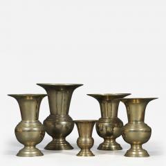 A RARE SERIES OF FIVE PAKTONG VASES - 2791054