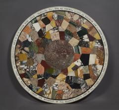 A REMARKABLE CENTER TABLE WITH INSCRIBED TOP MADE WITH A MOSAIC - 3453193