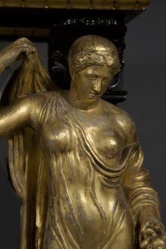 A REMARKABLE EBONIZED AND GILT SIDE TABLE - 3434612