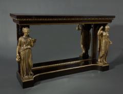 A REMARKABLE EBONIZED AND GILT SIDE TABLE - 3434622