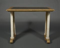 A REMARKABLE GILTWOOD FRETWORK WRITING OR CENTER TABLE - 3647110