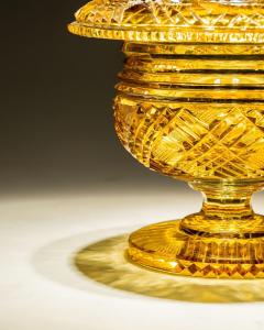 A RICHLY CUT AMBER BOWL - 3791003