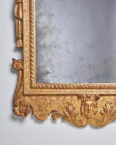 A Rare 18th Century George II Carved Cut Gesso and Giltwood Mirror Circa 1730 - 3288680