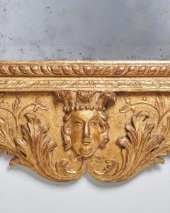 A Rare 18th Century George II Carved Cut Gesso and Giltwood Mirror Circa 1730 - 3288682