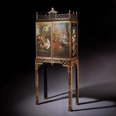 A Rare Chinese Chippendale George III cabinet on stand circa 1760 England - 3541933