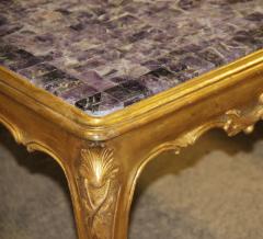 A Rare English Blue John Fluorite Crystal Coffee Table - 3656606