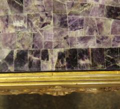 A Rare English Blue John Fluorite Crystal Coffee Table - 3656609